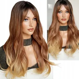 peruka-ze-sztucznych-wlosow-z-grzywka-falowane-wlosy-ombre-ginger-honey