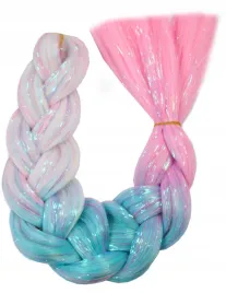 wlosy-syntetyczne-warkoczyki-ombre-proste-brokatowe-pastel-ombre-kolorowe