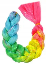 wlosy-syntetyczne-warkoczyki-ombre-proste-brokatowe-rozowe-ombre-kolorowe