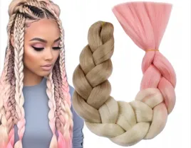 wlosy-syntetyczne-warkoczyki-ombre-proste-braz-blond-jasny-rozowy