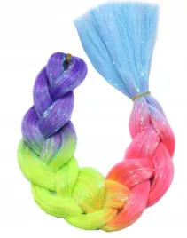 wlosy-syntetyczne-warkoczyki-ombre-proste-brokatowe-neonowe-ombre-4-kolory