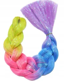 wlosy-syntetyczne-warkoczyki-ombre-proste-brokatowe-neonowe-ombre-4-kolory