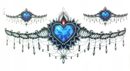 tatuaz-tymczasowy-tattoo-3d-serce-kobiecy-niebiesk