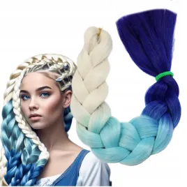 wlosy-syntetyczne-warkoczyki-ombre-proste-blond-2-odcienie-niebieskiego