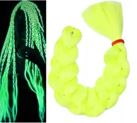 wlosy-syntetyczne-swiecace-w-ciemnosci-zolty-cytryna-neon-warkoczyki