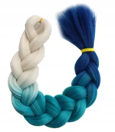 wlosy-syntetyczne-warkoczyki-ombre-blond-niebieski