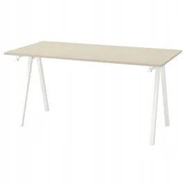 ikea-trotten-biurko-bezowy-bialy-160x80-cm