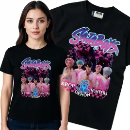 koszulka-damska-czarna-m-kpop-demon-hunters-lowczynie-demonow-huntrix