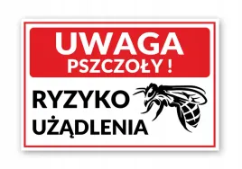 tabliczkatablica-znak-uwaga-pszczoly-pasieka-30x20-cm-pcv-3mm-druk-uv