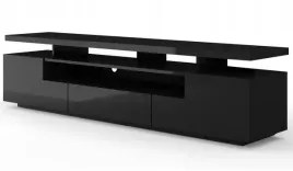 szafka-rtv-eva-180-czarny-mat-korpus-czarny-polysk-fronty