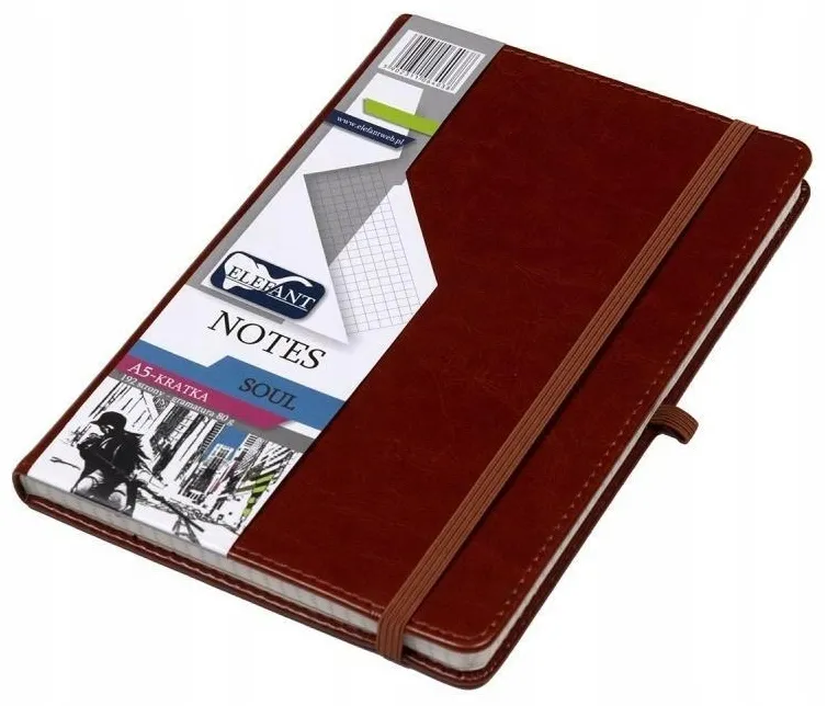 notes-a5-soul-brazowy-elefant