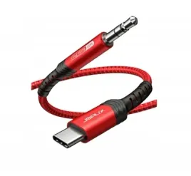 kabel-usb-c-do-35mm-audio-jack-jsaux-czerwony-nylonowy-mocny-1m
