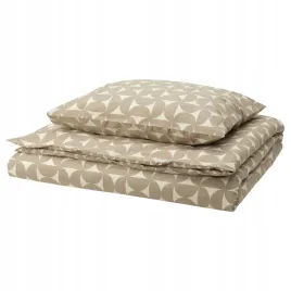 ikea-angsnejlika-poszwa-na-koldre-i-poszewka-szarobezowy-kremowy-150x200-cm
