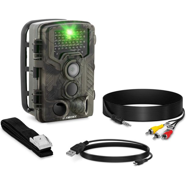 ﻿Fotopułapka kamera leśna z czujnikiem ruchu 8MP F-HD 20m IR LED USB-Zdjęcie-0