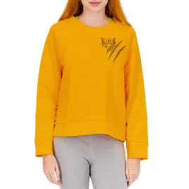 bluza-damska-plein-sport-c-neck-bawelniana-pomaranczowa