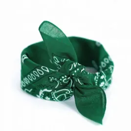 bandana-chusta-bawelniana-bandamka-chustka-ciemno-zielona