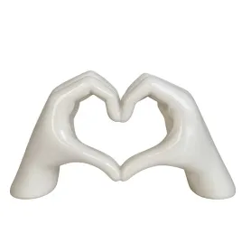 figurka-biale-dlonie-serce-nowoczesna-dekoracja-prezent-milosc-urodziny