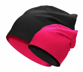 dwustronna-czapka-beanie-krasnal-bawelna-czarno-malinowy