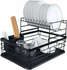 suszarka-do-naczyn-dwupoziomowa-czarna-duza