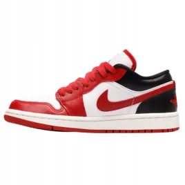 buty-damskie-air-jordan-1-low-oryginalne-biale-czerwone-czarne-skora-40