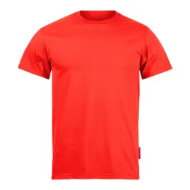czerwona-koszulka-t-shirt-gladki-dla-dziewczynki-chlopca-bawelna-128