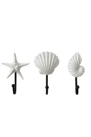 wieszak-scienny-haczyki-muszelki-biale-zestaw-3-sztuki-morski-plazowy-styl