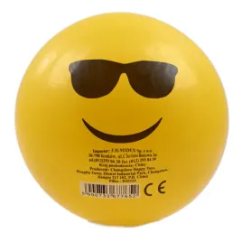 zolta-pilka-gumowa-dla-dzieci-buzki-emoji-szkolna-plazowa-rozne-wzory