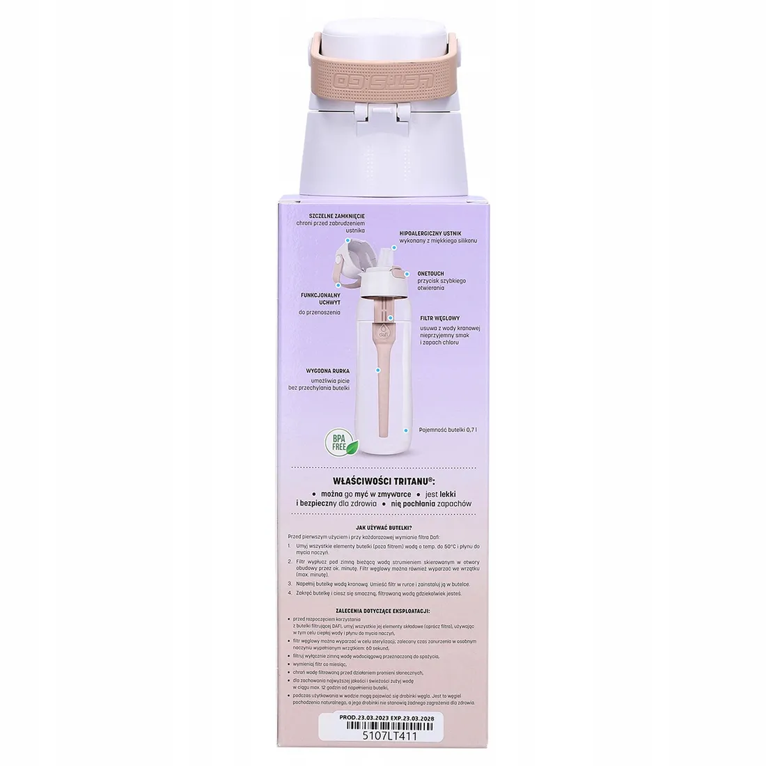 butelka-filtrujaca-dafi-solid-07-l-cappucino-stan-nowy
