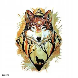 tatuaze-tymczasowe-tattoo-3d-wzory-wilki-wilk