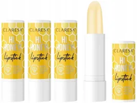 3-x-claresa-odzywcza-miodowa-pomadka-do-ust-hi-honey-olejek-rycynowy