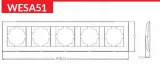 ramka-pieciokrotna-vcx-lc-51-stan-nowy