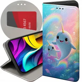 etui-z-klapka-do-google-pixel-7-pro-wzory-narwal-bajki-morskie-zwierzeta