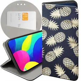 etui-z-klapka-do-google-pixel-7-pro-wzory-ananas-owoce-egzotyczne-futeral