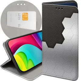 etui-z-klapka-do-google-pixel-7-pro-wzory-szare-metallic-grey-futeral-case