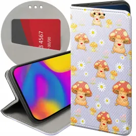 etui-z-klapka-do-google-pixel-7-pro-wzory-grzyby-grzybki-futeral-pokrowiec