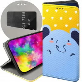 etui-z-klapka-do-google-pixel-7-pro-wzory-slon-slonie-sloniki-futeral-case