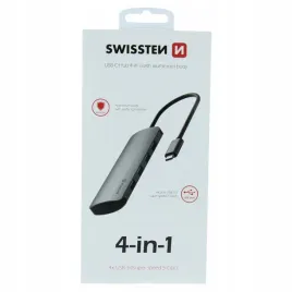 swissten-hub-4-in-1-4x-usb-3-0-usb-c-aluminium