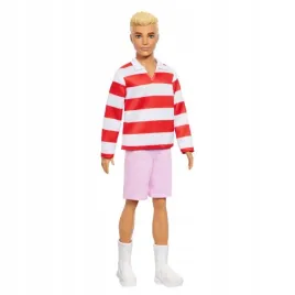 barbie-ken-fashionistas-lalka-bluzka-czerwono-biale-paski-hyv01-wb6