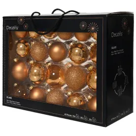 jasnobrazowe-szklane-bombki-choinkowe-42-szt-ozdoby-swiateczne-5-6-7-cm