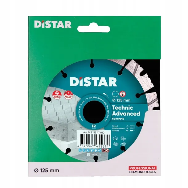 tarcza-diamentowa-125mm-distar-technic-advanced-marka-distar