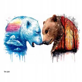 tatuaze-zmywalne-tymczasowe-tattoo-3d-bears-tatuaz
