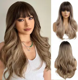 peruka-ombre-ciemny-blond-syntetyczne-wlokna-odporne-na-cieplo-dlugie-fale