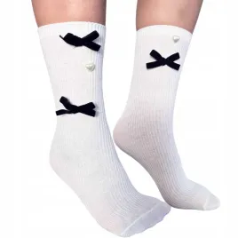 podkolanowki-dzieciece-skarpetki-wysokie-kokardki-uniwersalny-biale