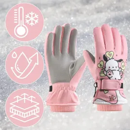 rekawiczki-zimowe-ortalionowe-cieple-rekawice-narciarskie-dla-dzieci-rozowe