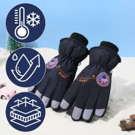 rekawiczki-pieciopalczaste-ortalionowe-cieple-grube-dzieciece-rekawice-narc