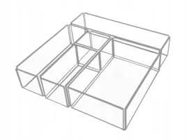 pojemnik-pudelko-organizer-kuweta-z-przezroczystej-plexi-pleksi-zestaw-5x