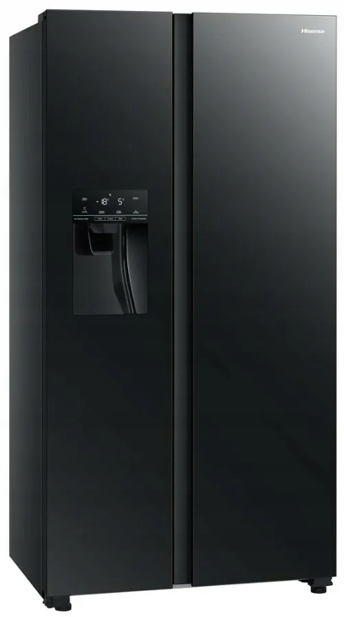 main story サイズ2 25ss Lodówka SidebySide No frost 178.6cm Czarna Szkło Dystrybutor