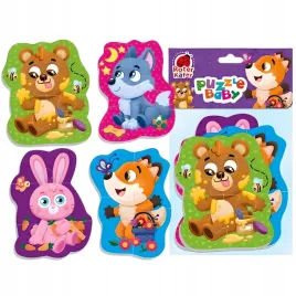 duze-puzzle-piankowe-zwierzeta-lesne-4-obrazki-mis-wilk-krolik-lisek-rk6