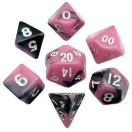 kosci-fanroll-zestaw-7-mini-kostek-pink-black-with-white-numbers-10mm