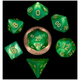 kosci-fanroll-zestaw-7-mini-kostek-green-light-green-with-gold-numbers